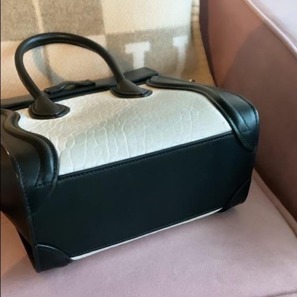 Celine Bi-Colour Nano Luggage Tote - Picture 6 of 9